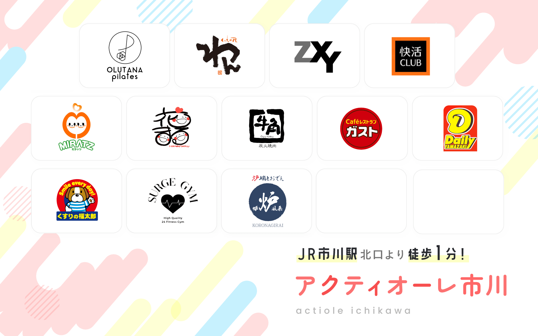 JR市川駅より徒歩1分!アクティオーレ市川