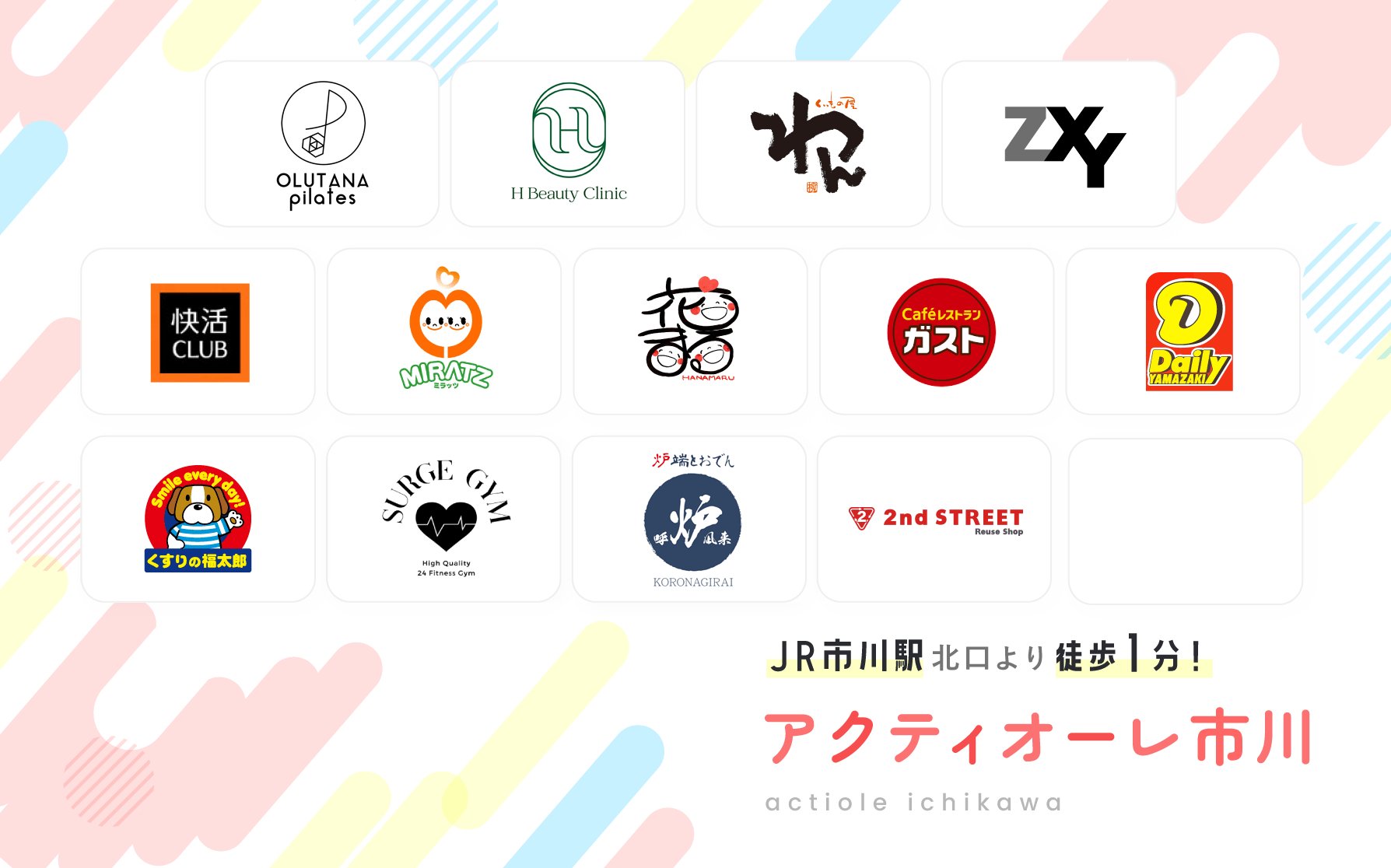 JR市川駅より徒歩1分!アクティオーレ市川